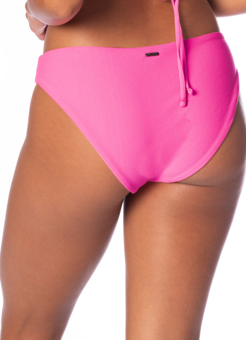 Hover image -  Maaji Radiant Pink Sublimity Regular Rise Classic Bikini Bottom