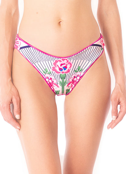  Maaji Deep Pink Sublimity Regular Rise Classic Bikini Bottom