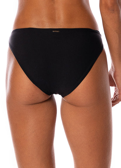  Maaji Midnight Black Sublimity Regular Rise Classic Bikini Bottom