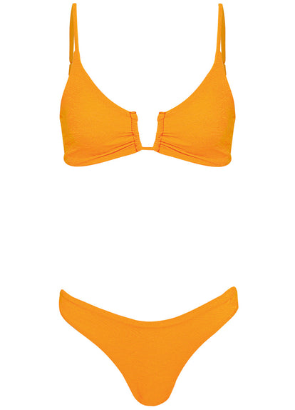 Thumbnail - Maaji Zesty Orange Sublimity Regular Rise Classic Bikini Bottom - 13