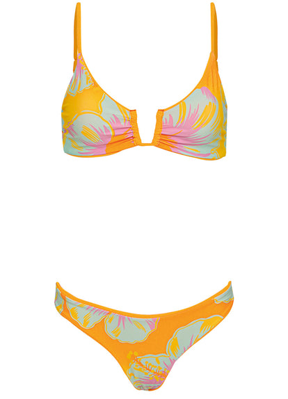  Maaji Zesty Orange Sublimity Regular Rise Classic Bikini Bottom