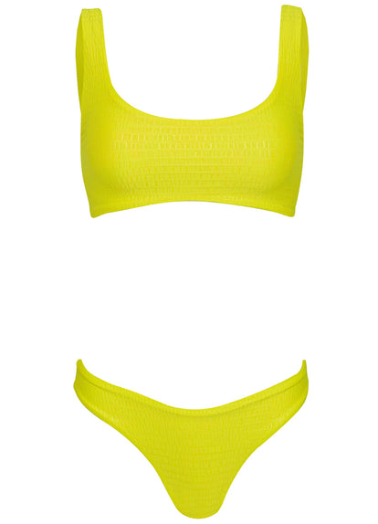  Maaji Lime Green Sublimity Regular Rise Classic Bikini Bottom