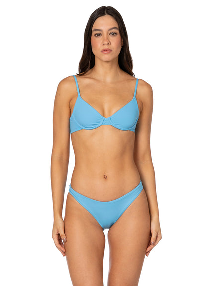 Thumbnail - Foto de Stone Blue Sublimity Regular Rise Classic Bikini Bottom by Maaji - Panties - Vestidos de Baño - 4