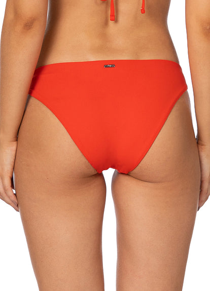 Thumbnail - Foto de Red Camelia Sublimity Regular Rise Classic Bikini Bottom by Maaji - Panties - Vestidos de Baño - 3