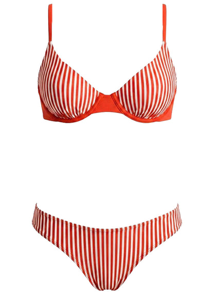  Foto de Red Camelia Sublimity Regular Rise Classic Bikini Bottom by Maaji - Panties - Vestidos de Baño