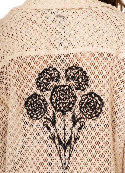  Foto de Monochrome Bloom Lunia Long Shirt by Maaji - Camisas Largas - Ropa de Playa