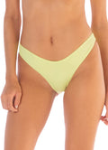 Maaji Lemonade Green Splendour Regular Rise Thin Side Bikini Bottom