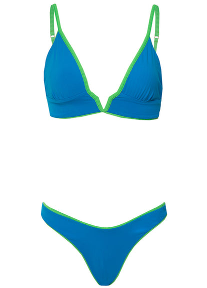  Foto de Mojito Green Paradiso Long Line Triangle Bikini Top by Maaji - Panties - Vestidos de Baño