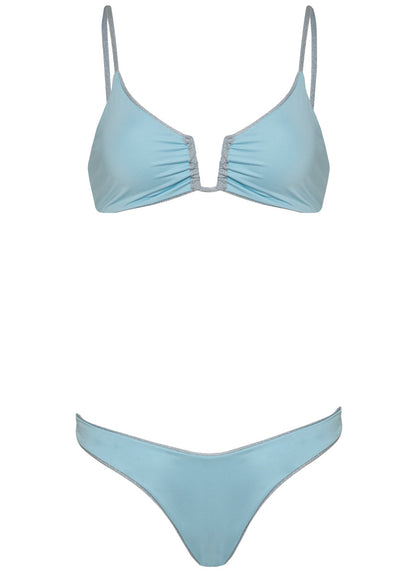 Thumbnail - Foto de Silver Blue Bia U Wire Bralette Bikini Top by Maaji - Panties - Vestidos de Baño - 7