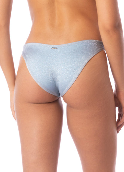 Thumbnail - Maaji Silver Blue Splendour Regular Rise Thin Side Bikini Bottom - 4