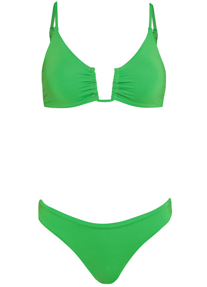 Thumbnail - Maaji Emerald Brocade Splendour Regular Rise Thin Side Bikini Bottom - 10