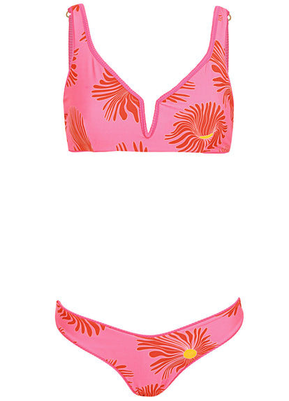  Maaji Hot Fuchsia Splendour Regular Rise Thin Side Bikini Bottom