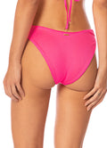 Maaji Hot Fuchsia Splendour Regular Rise Thin Side Bikini Bottom