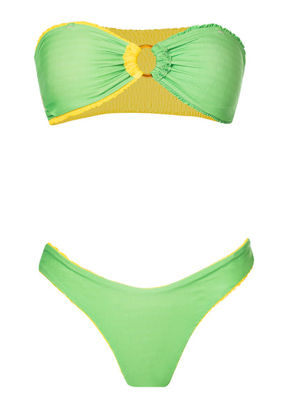 Bikini Bottom de Maaji -  Maaji Tiki Rush Splendour Regular Rise Thin Side Bikini Bottom - Categoría: Ropa, Vestidos de baño