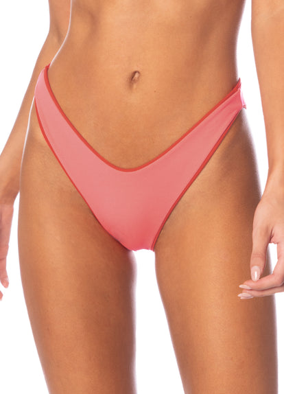 Thumbnail - Maaji Red Camelia Splendour Regular Rise Thin Side Bikini Bottom - 7