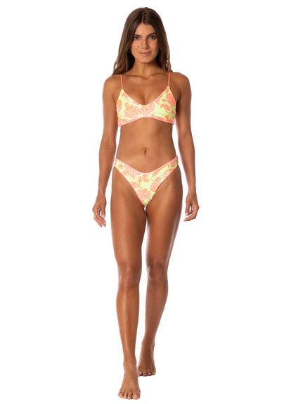  Maaji Taffy Pink Splendour Regular Rise Thin Side Bikini Bottom