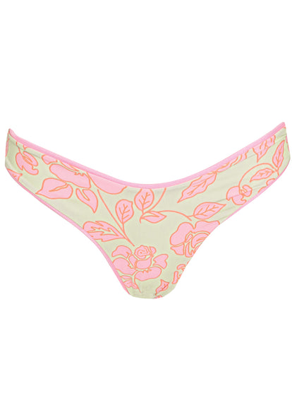  Maaji Taffy Pink Splendour Regular Rise Thin Side Bikini Bottom