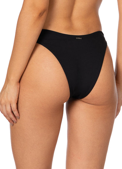 Thumbnail - Foto de Jade Black Splendour Regular Rise Thin Side Bikini Bottom by Maaji - Panties - Vestidos de Baño - 3