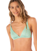 Maaji Fair Aqua Ivy fixed triangle bikini top