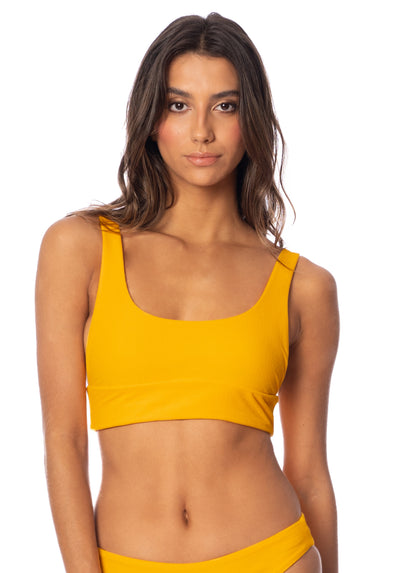 Thumbnail - Maaji Sunset Gold Donna Sporty Bralette Bikini Top - 3