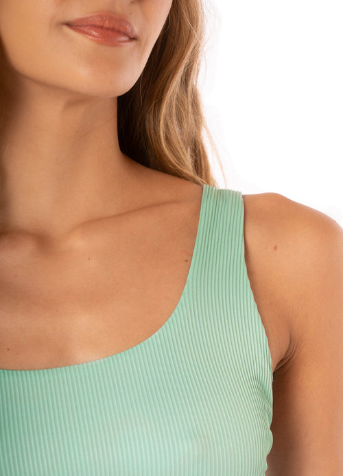 Hover image -  bikini top from Maaji – Fair Aqua donna sporty bralette bikini top – Category: Apparel , Accessories Clothing Swimwear