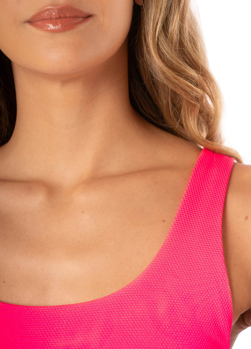 Hover image -  bikini top from Maaji – Fuchsia Dianthus Donna Classic Bralette Bikini Top – Category: Apparel , Accessories Clothing Swimwear