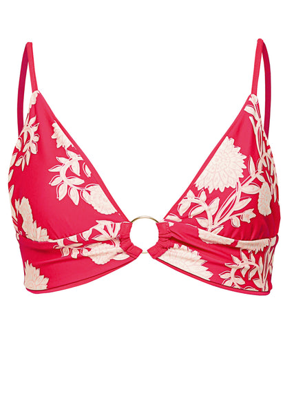 Thumbnail - Maaji Cherry Crush Shine  Long Line Triangle Bikini Top - 13