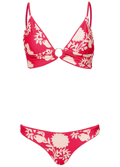 Thumbnail - Maaji Cherry Crush Shine  Long Line Triangle Bikini Top - 15