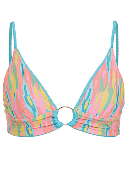 Thumbnail - Maaji Aqua Dream Shine Long Line Triangle Bikini Top - 13