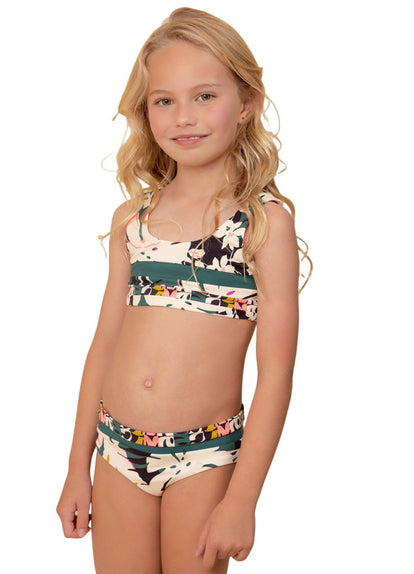 Thumbnail - Foto de Tropical Leaves Iceland Girls Bikini Set by Maaji - Vestidos De Baño Para Niñas - Niñas - 1