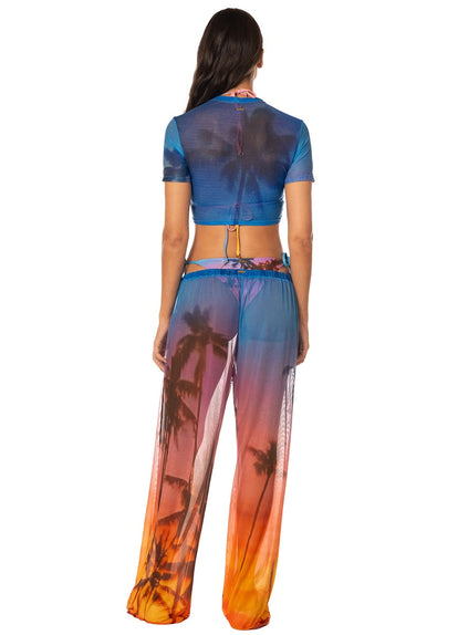 Thumbnail - Foto de Peach Drift Dyna Beachwear Crop Top by Maaji - Ropa de Playa - 6