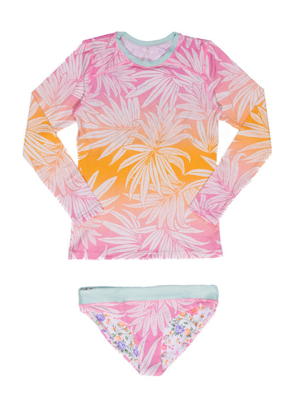 Thumbnail - Foto de Ombre Foliage Odyssey Girls Rashguard Set by Maaji - Vestidos De Baño Para Niñas - Niñas - 5