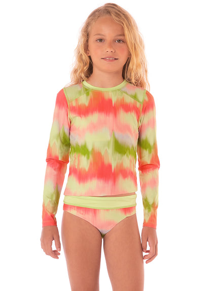  Maaji Lime Ombré Odyssey Rashguard Set Girls