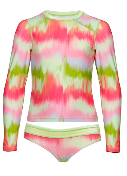 Thumbnail - Maaji Lime Ombré Odyssey Rashguard Set Girls - 5