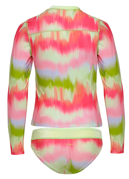 Thumbnail - Maaji Lime Ombré Odyssey Rashguard Set Girls - 6