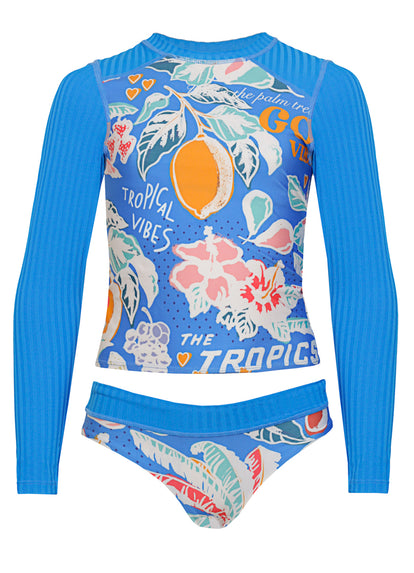  girls swimwear from Maaji – Tropical Bliss Odyssey Rashguard Set Girls – Category: Apparel , Accessories Clothing Swimwear