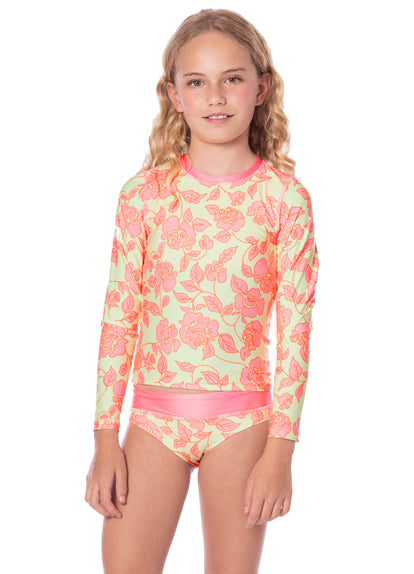  Maaji Blooming Glow Odyssey Girls Rashguard Set 