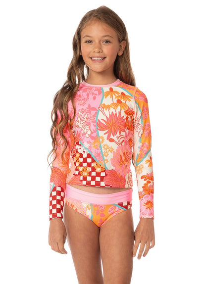  Foto de Cosmic Tropic Odyssey Girls Rashguard Set by Maaji - Vestidos De Baño Para Niñas - Niñas