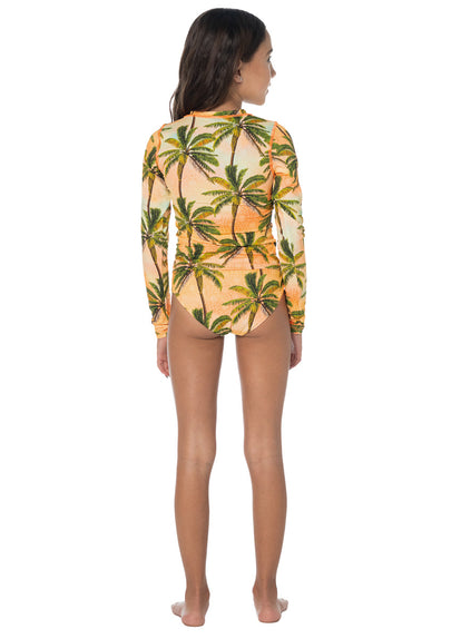  Foto de Wild Coast Odyssey Girls Rashguard Set by Maaji - Vestidos De Baño Para Niñas - Niñas