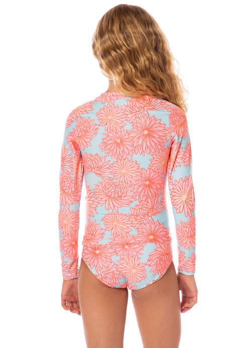 Hover image -  Maaji Tropical Bloom Odyssey Girls Rashguard Set 