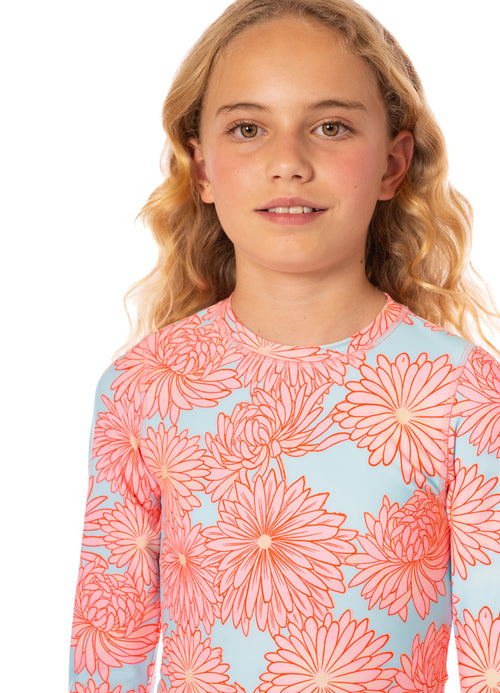Alternative image -  Maaji Tropical Bloom Odyssey Girls Rashguard Set 