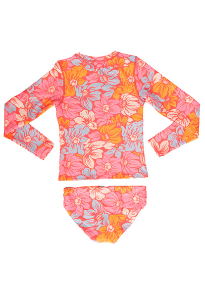  Foto de Flower Scape Odyssey Girls Rashguard Set by Maaji - Vestidos De Baño Para Niñas - Niñas