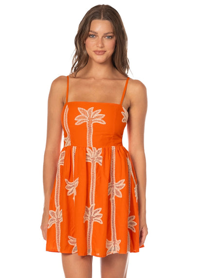 Thumbnail - Foto de Tangerine Tropics Emiliana Short Dress by Maaji - Vestidos - Ropa de Playa - 1