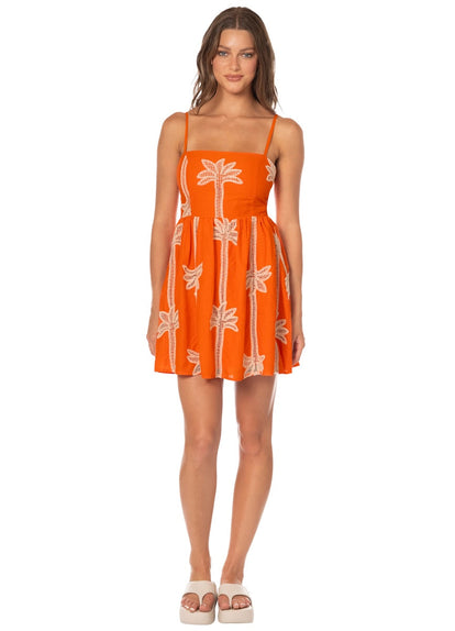 Thumbnail - Foto de Tangerine Tropics Emiliana Short Dress by Maaji - Vestidos - Ropa de Playa - 6