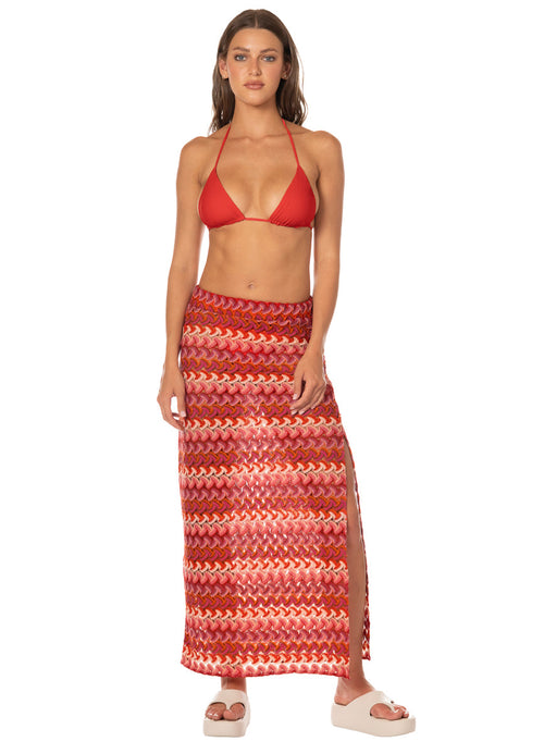 Main image -  Foto de Wine Bloom Cayetana Long Skirt by Maaji - Faldas - Ropa de Playa