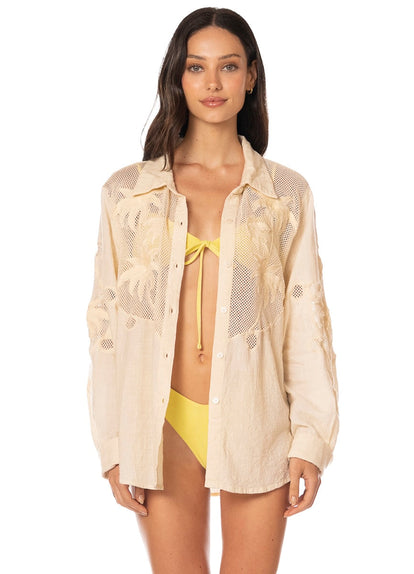 Foto de Beach Netting Rory Long Shirt by Maaji - Camisas Largas - Ropa de Playa