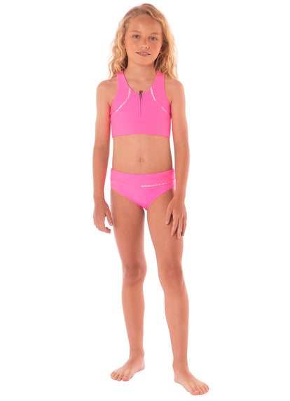 Thumbnail - Maaji Fucshia Poppy Bikini Set Girls - 5