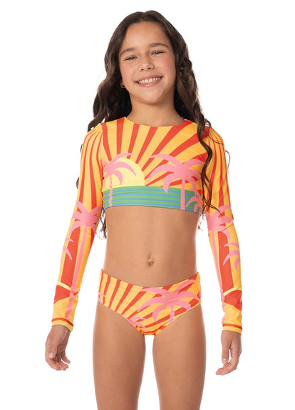  Foto de Jungle Sway Brissa Girls Rashguard Set by Maaji - Vestidos De Baño Para Niñas - Niñas