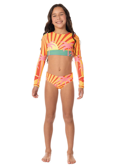  Foto de Jungle Sway Brissa Girls Rashguard Set by Maaji - Vestidos De Baño Para Niñas - Niñas