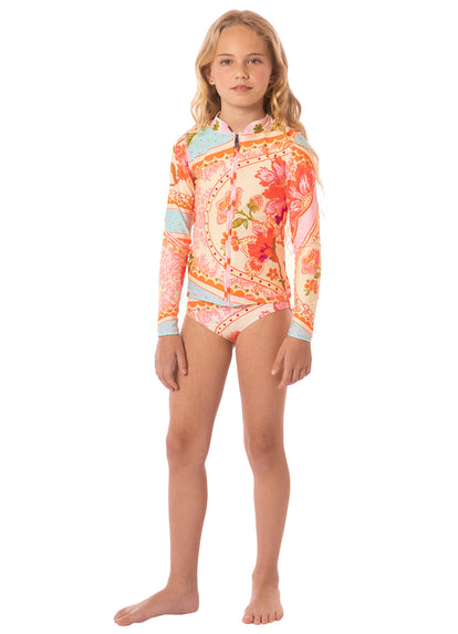  Maaji Floral Groove Cherish Girls Rashguard Set